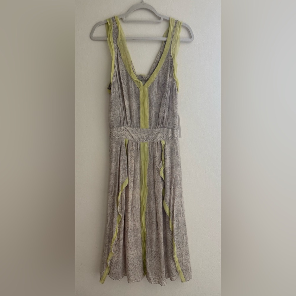 NWT! Rebecca Taylor Python Silk Midi Dress